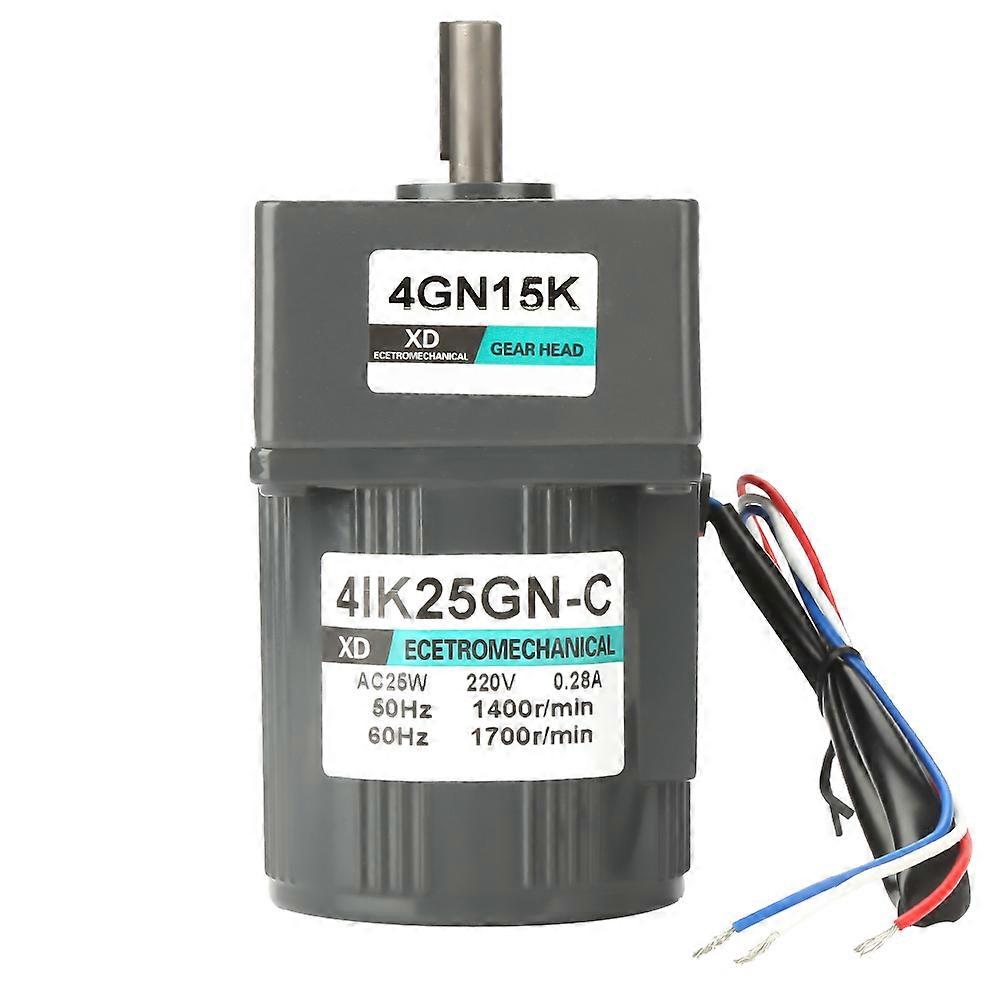 4IK25GN-C AC 220V 25W Single Phase Low Constant Speed CW/CCW Gear Motor with Capacitor (15K)