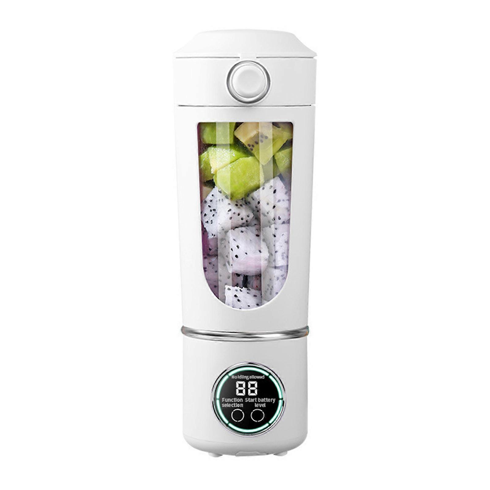 700ml Smoothie Blender Portable USB Rechargeable Juicer with High Speed Motor Mixing Cup for Protein Shakes and Juices White