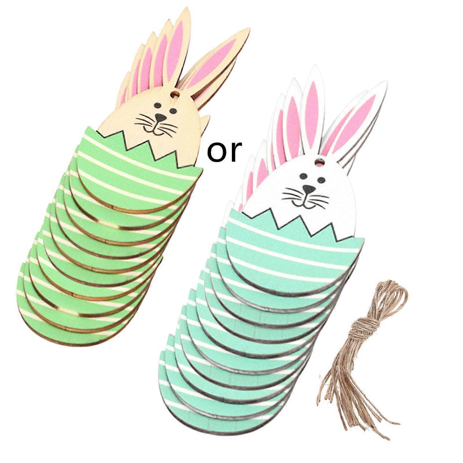 Paskalya Ahşap Cips 10 Ev Partisi Çiftlik Evi Festivali Pencere Duvar Dekoru Seti