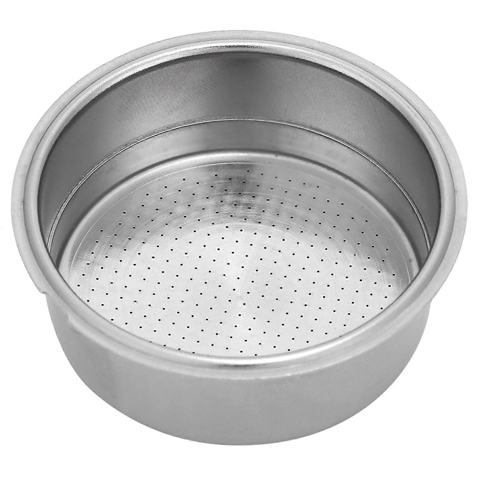 Double Layer Stainless Steel Coffee Filter Basket with Locking Snap Coffee Machine Accessory for Double Cup