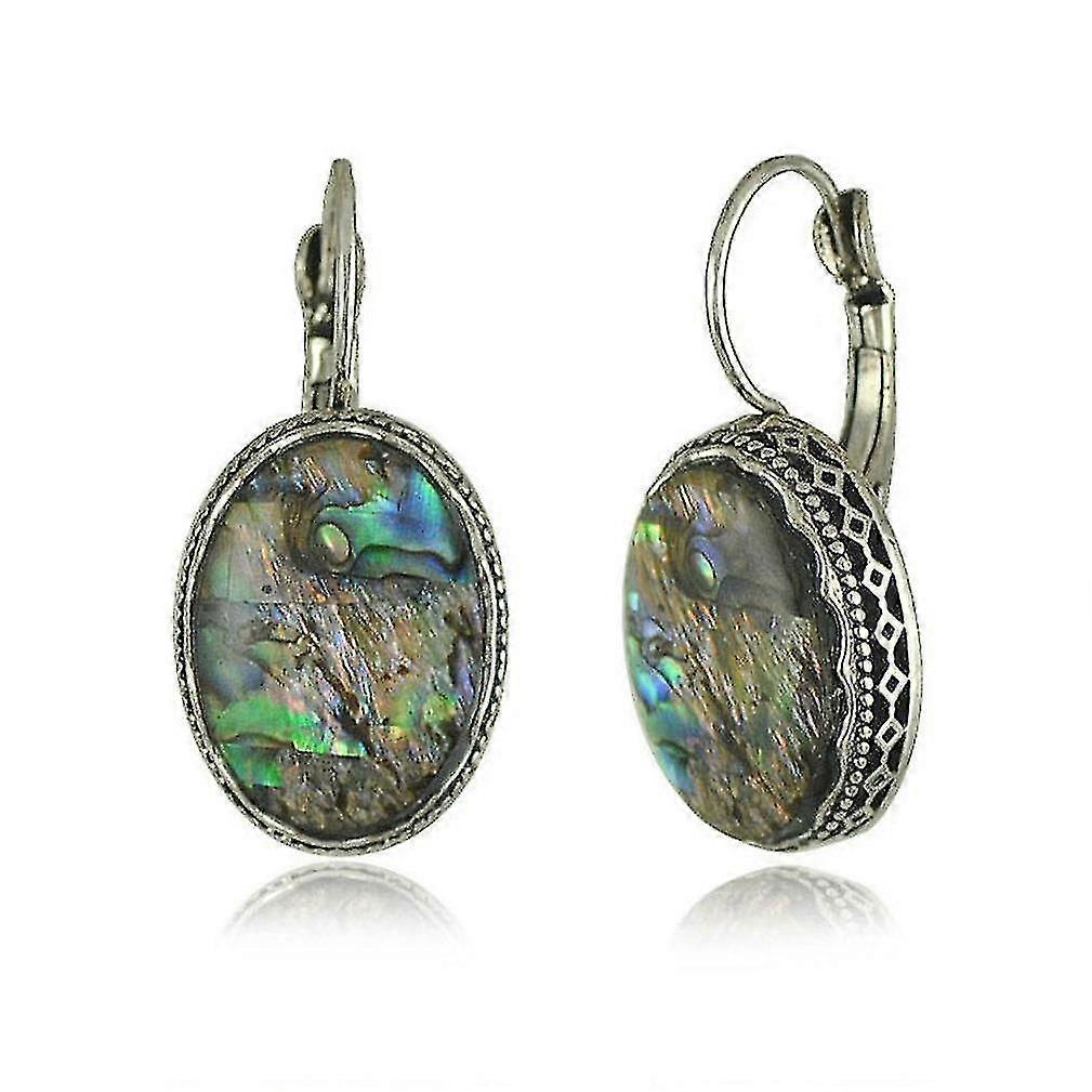 Ear Clip Colored Gem Shell Alloy For Party