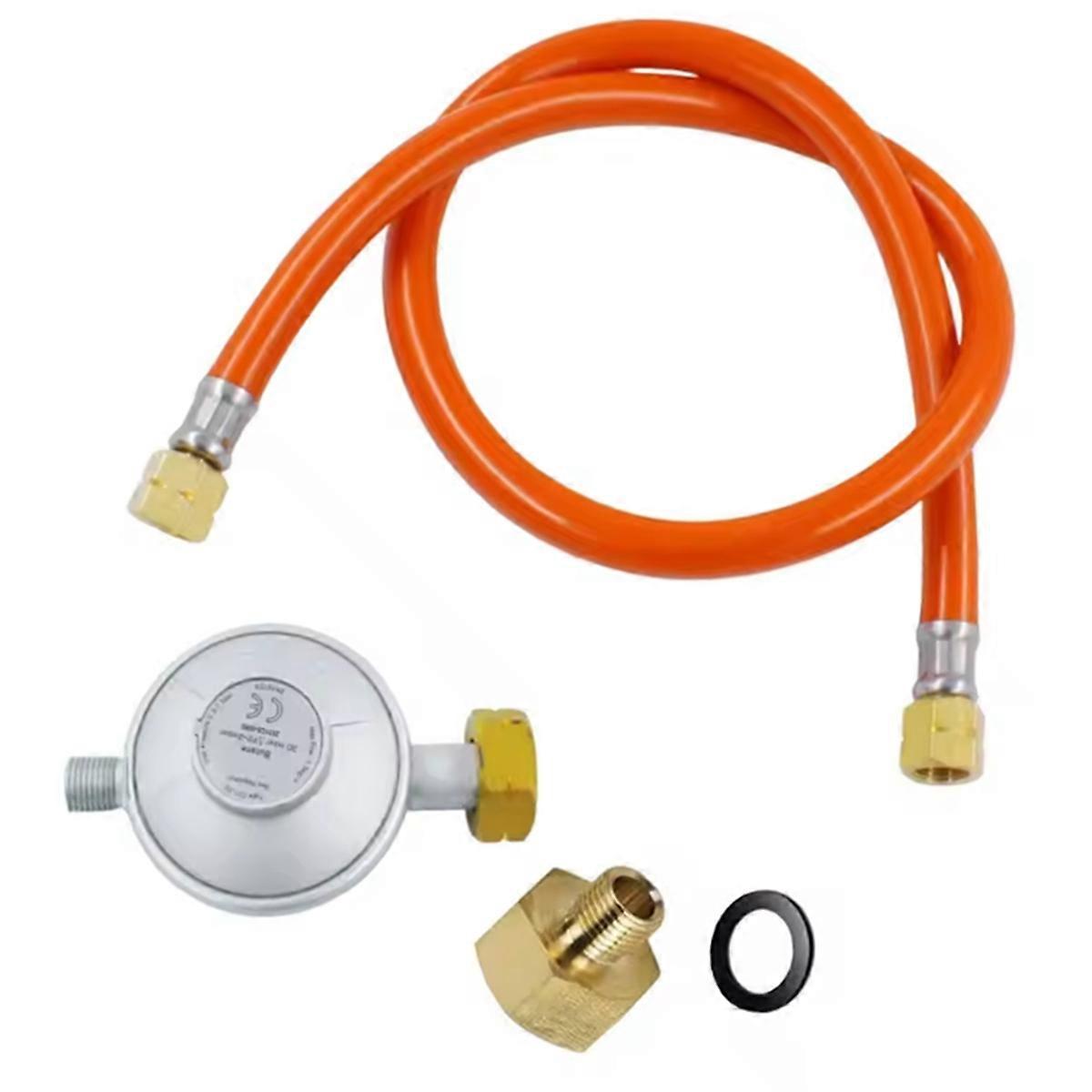 Gas Regulator, Accessory,1/2Inch Adapter, Part, Metal Hose Fittings, Connector,5ft Hose for Heater
