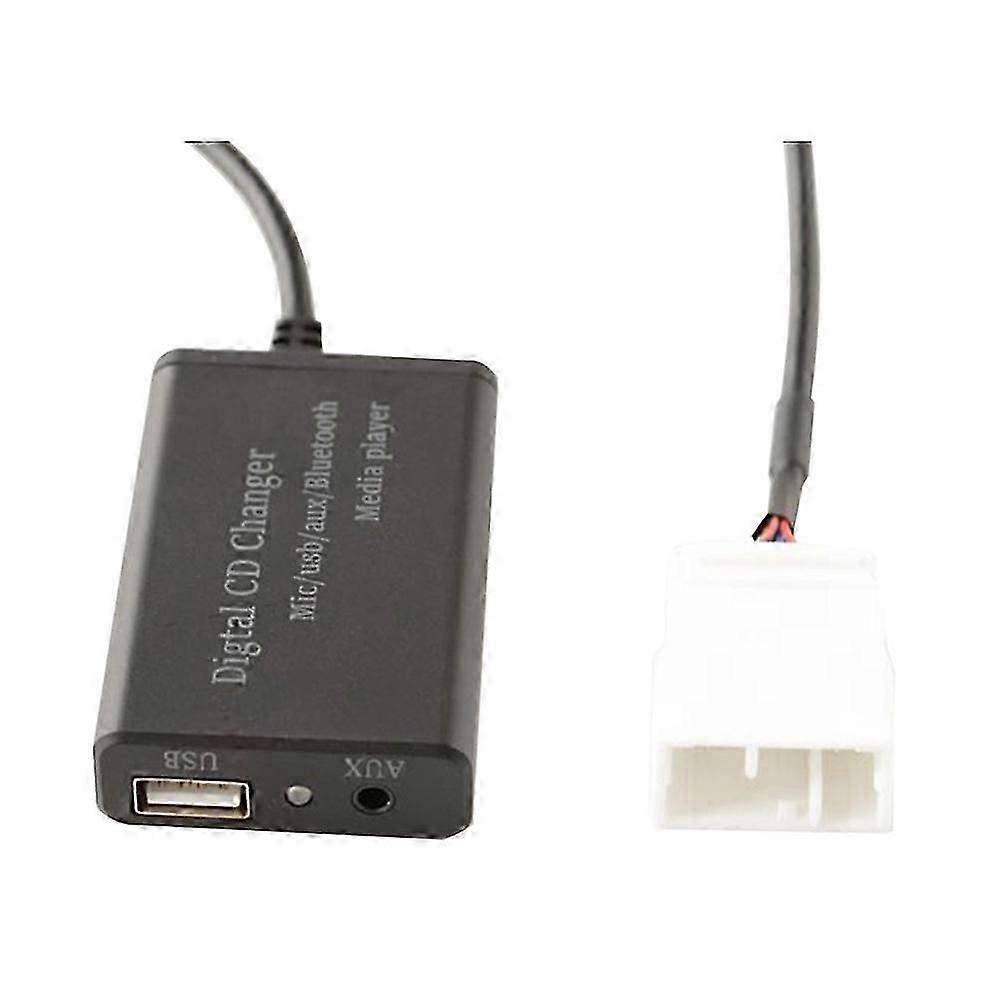 واجهة موسيقى بلوتوث لمحول مشغل الأقراص المضغوطة USB/AUX من Goldwing GL1800 متوافق مع دراجات Goldwing النارية