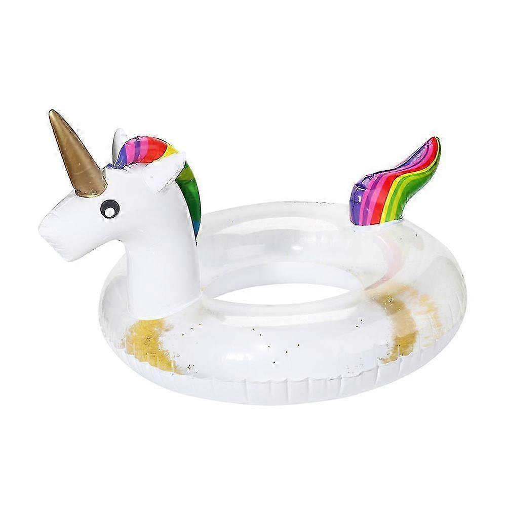 Inflatable Animal Pool Float with Sequins Soft Comfortable & Durable Summer Beach Party Toys