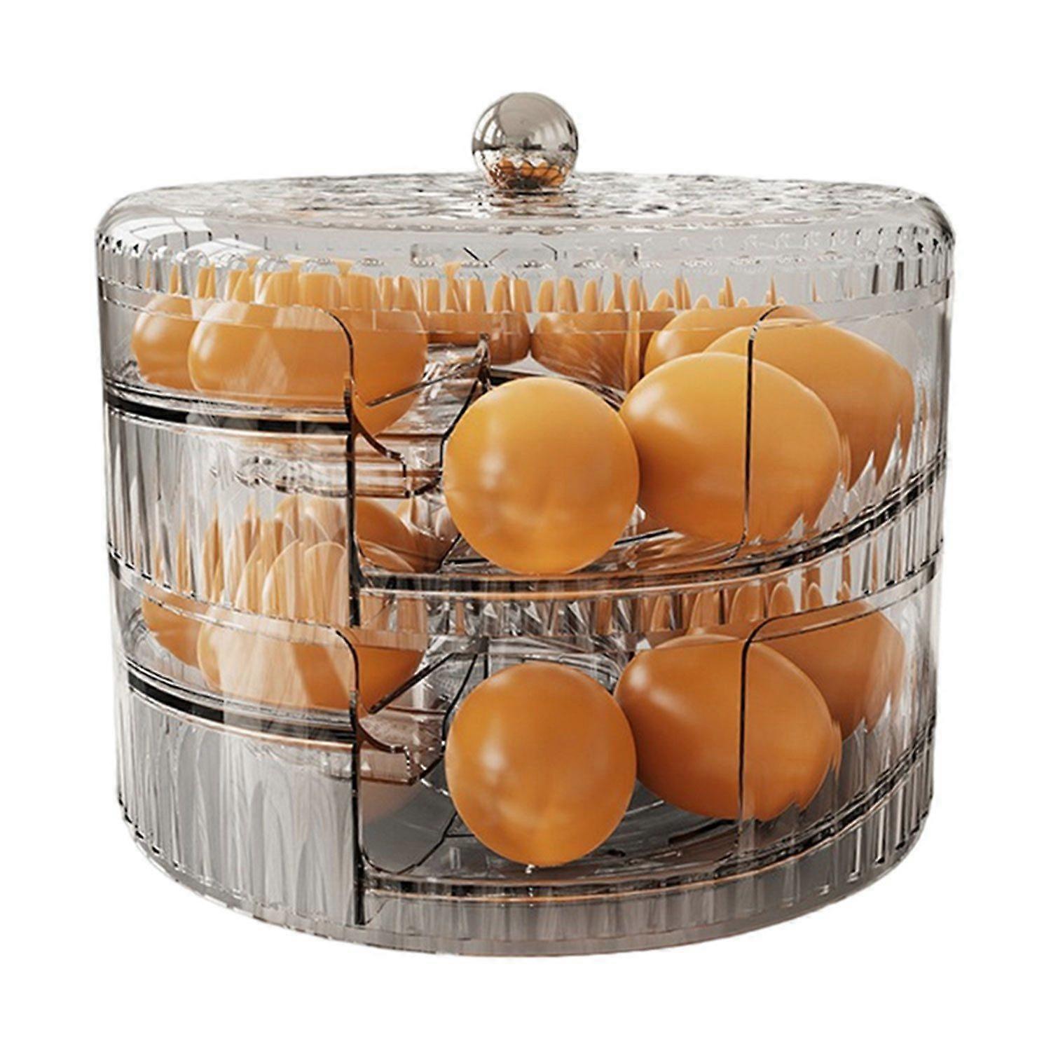 Automatic scrolling egg box holder, egg preservation box, egg storage solution, kitchen organizer