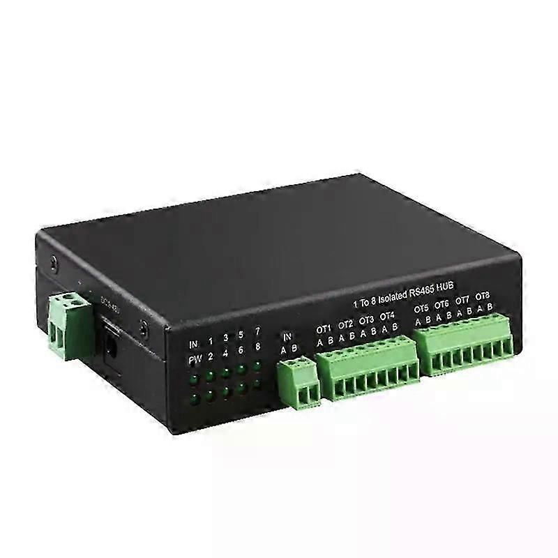 RS485 Hub 1 to 8 Isolated Rs-485 Splitter 485 Sharer 1 In 8 Out Industrial Grade