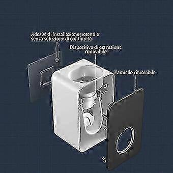 2pcs Bathroom Toothpaste Dispenser (black+grey) Bathroom Toothpaste Squeezer, Automatic Wall Mounted Toothpaste Squeezer,