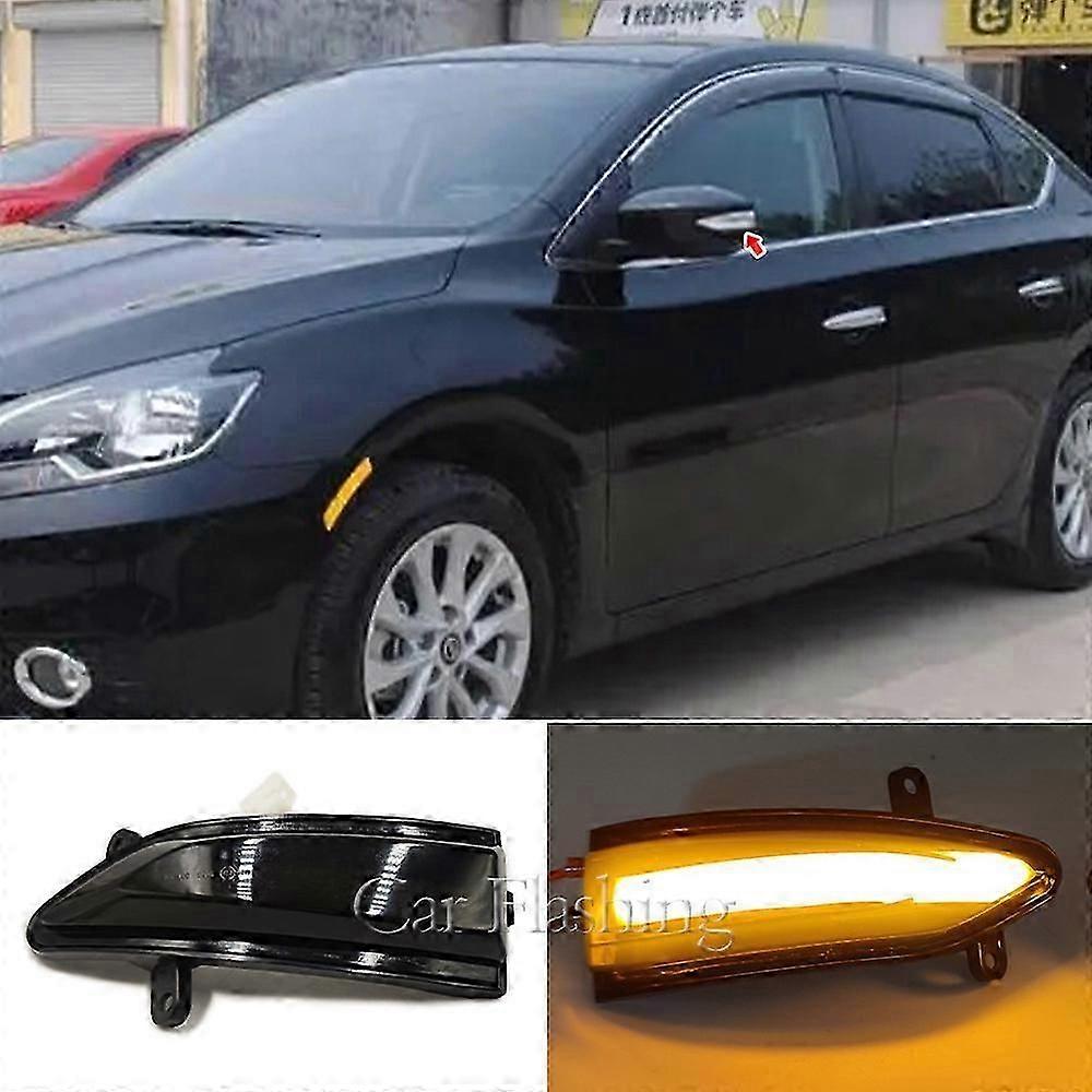 Suitable for New Teana And New Sylphy Tiida Reversing Mirror Turn Signal Led Light Reflector Rearview Mirror Light Running Water