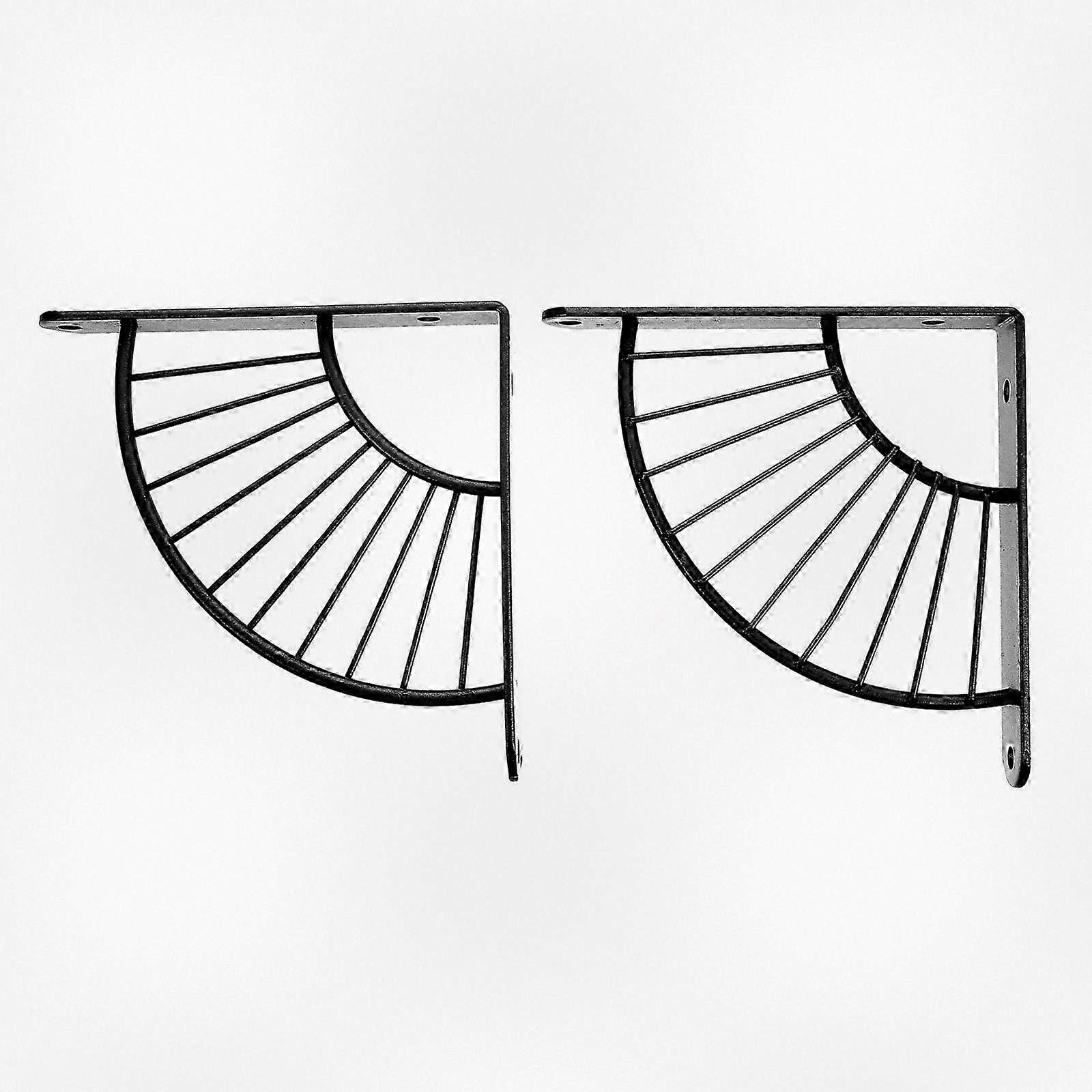 2pcs Wall Mounted Triangle Rack Support Brackets for Shower Shelves with Included Screws