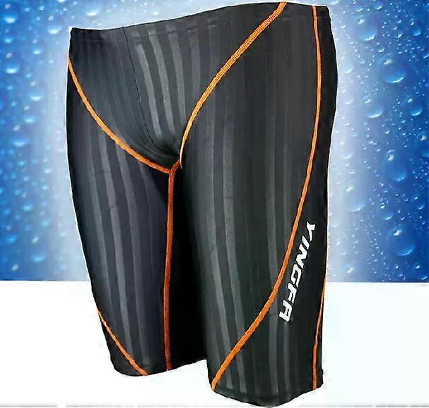 FINA מירוץ תחרות בגדי ים Jammer עמיד למים כלור עמיד תחרותי בגדי ים ילדים בנים תחתוני שחייה