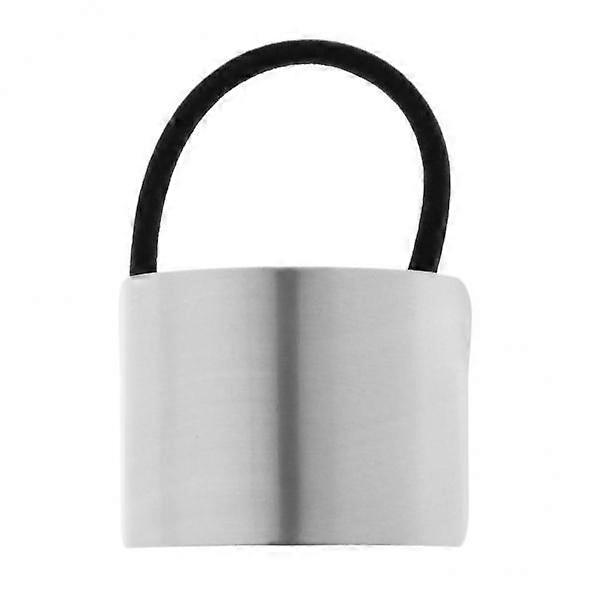 4xHair Ponytail Cover Metal Cuff Wrap Holder Elastic Rope Band