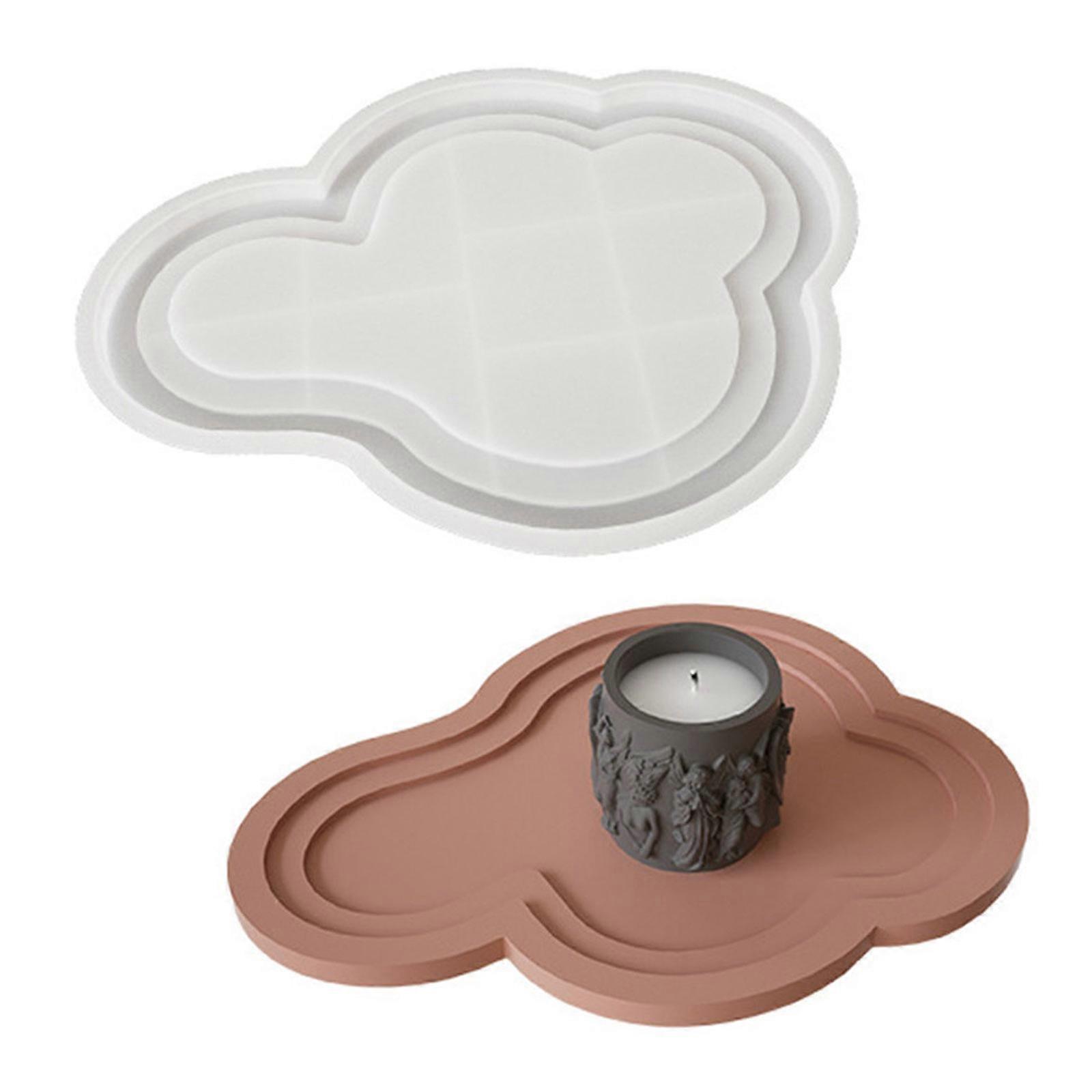 Versatile Silicone Tray Craft Mold Flexible Silicone Mold with Multi Layer Cloud Designs for Projects and Gifts