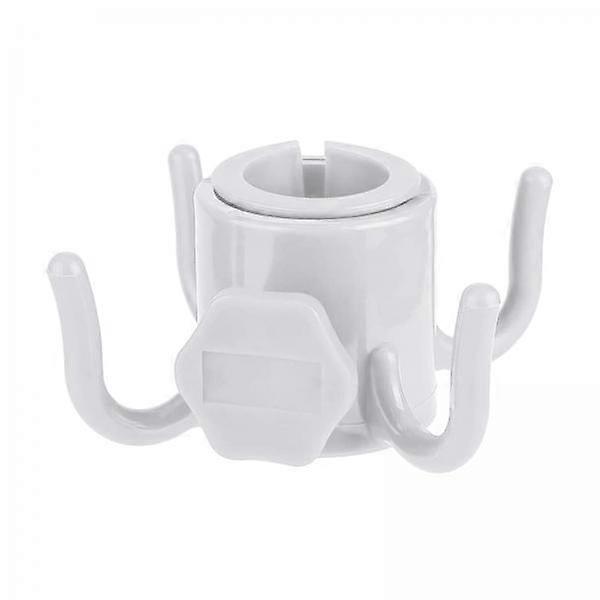 Wall Mount for Beach Accessories, Unique Design, 2x4 Hooks, White
