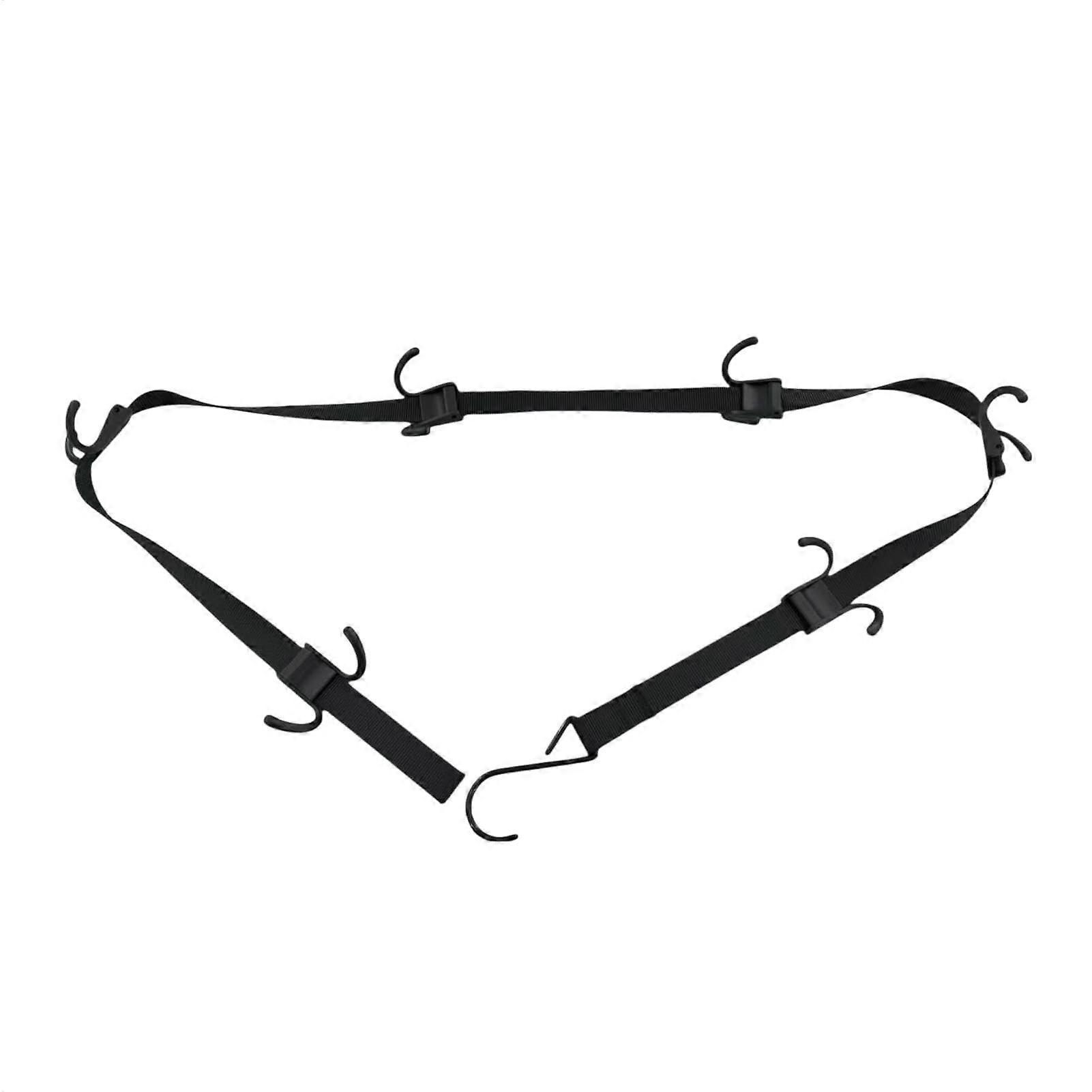 Hockey Gear Rack Strap Organizer 12 Hooks for Home and Travel, Durable Design for Sports Equipment Storage