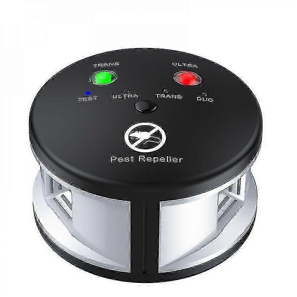 Mouse Repellent High Intensity Ultrasonic Pest Repeller 360 Degree Waves For Rat, Insects, Mosquito, Cockroach, Squirrel (EU Plug) SXO