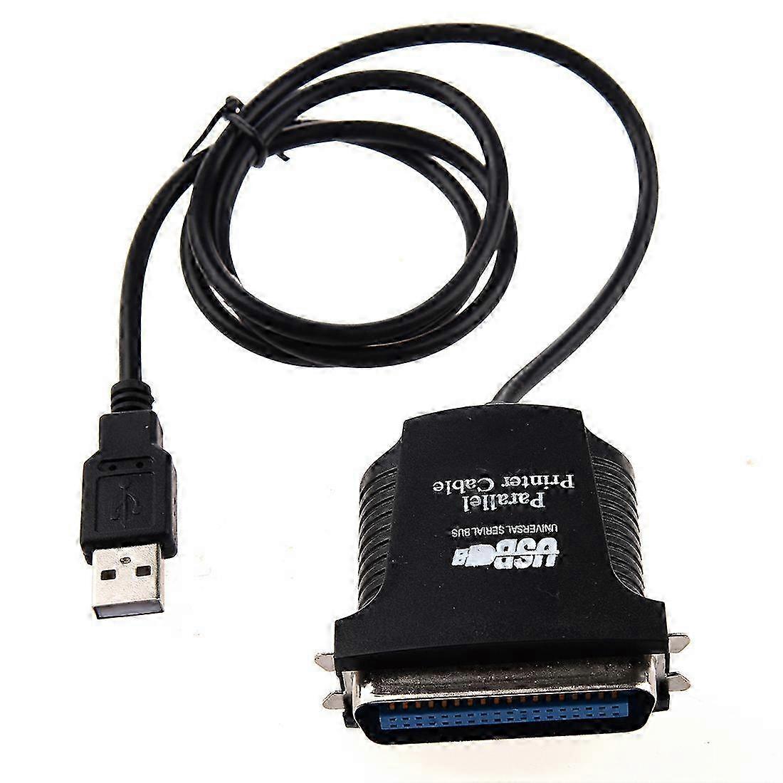 USB → printer parallel port 36pin male conversion cable Black Edition 0716