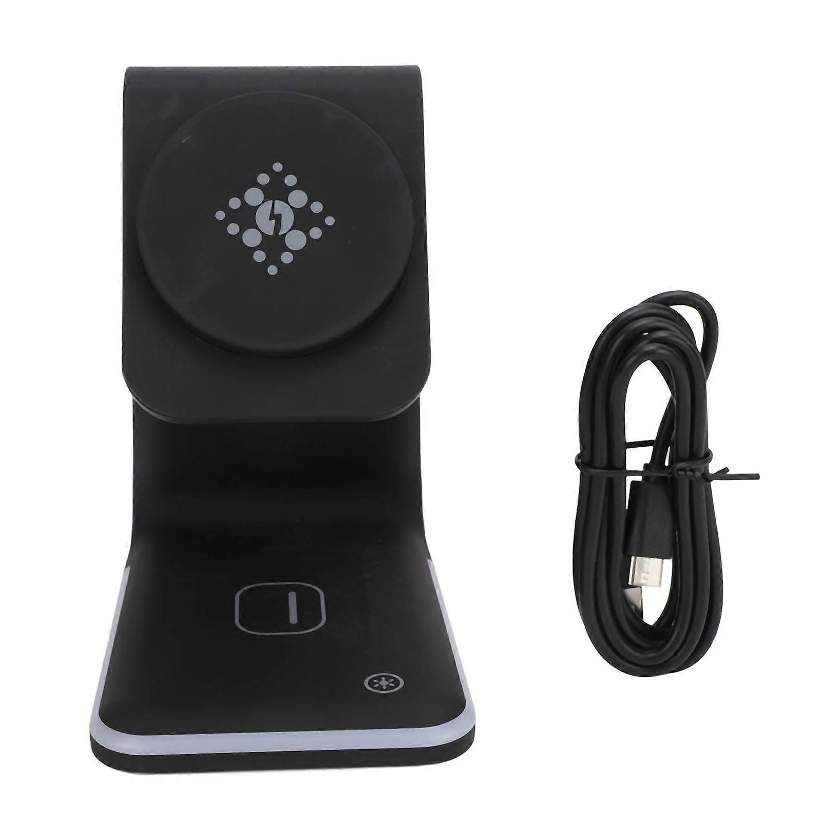 4 in 1 Foldable Wireless Charging Station for iOS Devices - Fast, Portable, and Magnetic