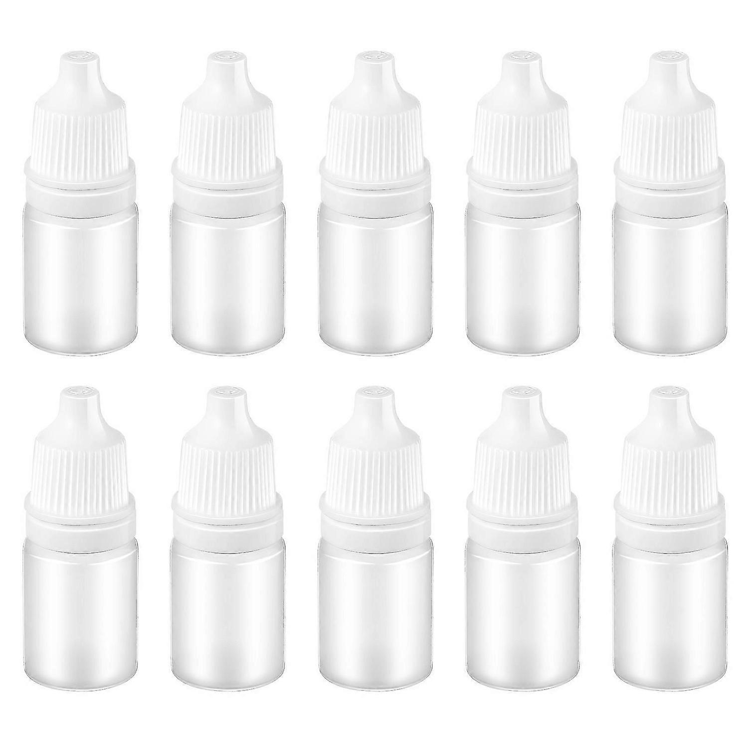 10 Pcs Container Lid Plastic Squeeze Bottles Plastic Squeezable Eye Drop Bottles Eye Liquid Dropper