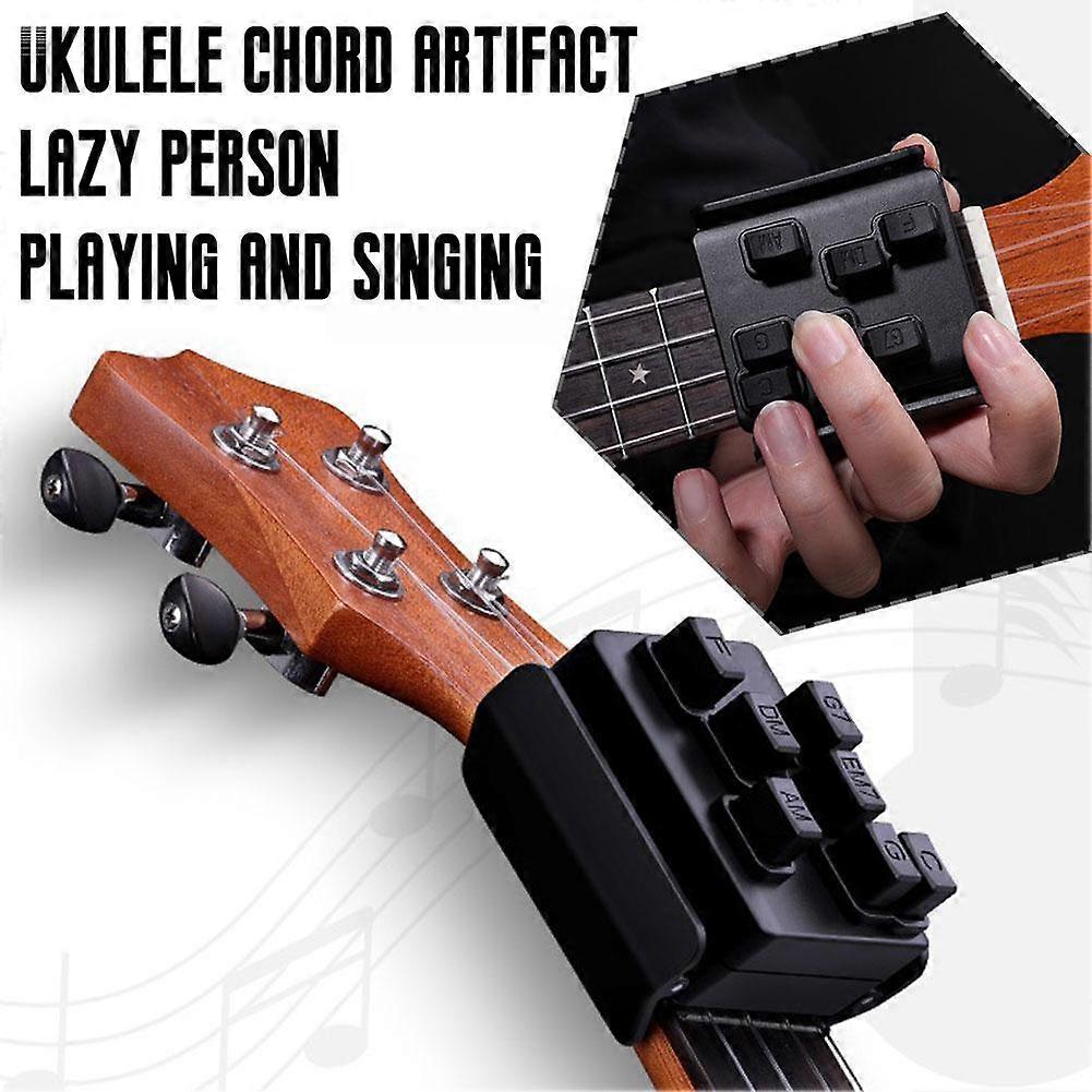 A (A)$Ukulele chord artifact lazy singing UKLELE auxiliary practice aid one-button string press