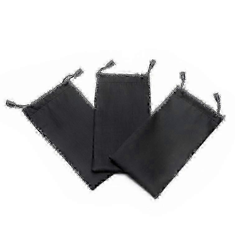 10 schwarze Mikrofaserbrillen & Sonnenbrillenetui - Soft Pouch (10er-Pack)