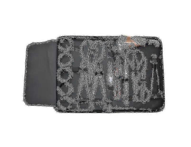 16pcsガーデン盆栽ツールセットカーボンスチールキットカッターはさみナイロンケース付き