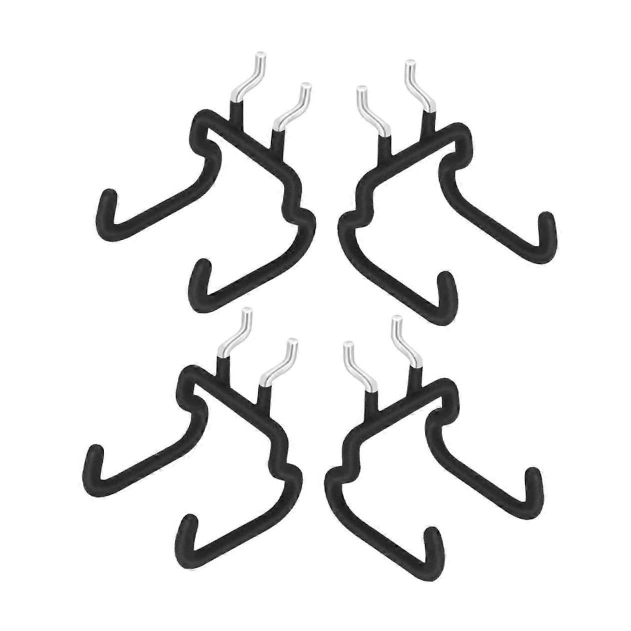 Pegboard Hooks 4-Pack - Tool Hangers For Drill Pliers Holder, Utility Hooks, Garage Organizer