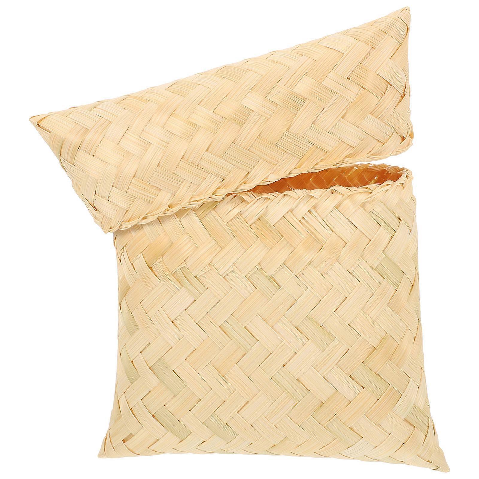 Home Storage Solution, Sturdy Bamboo Basket for Various Items