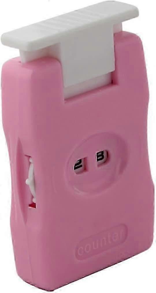 Manual Row Counter and Stitch Count for Knitting/Crocheting Tool for Home, Travel - Pink