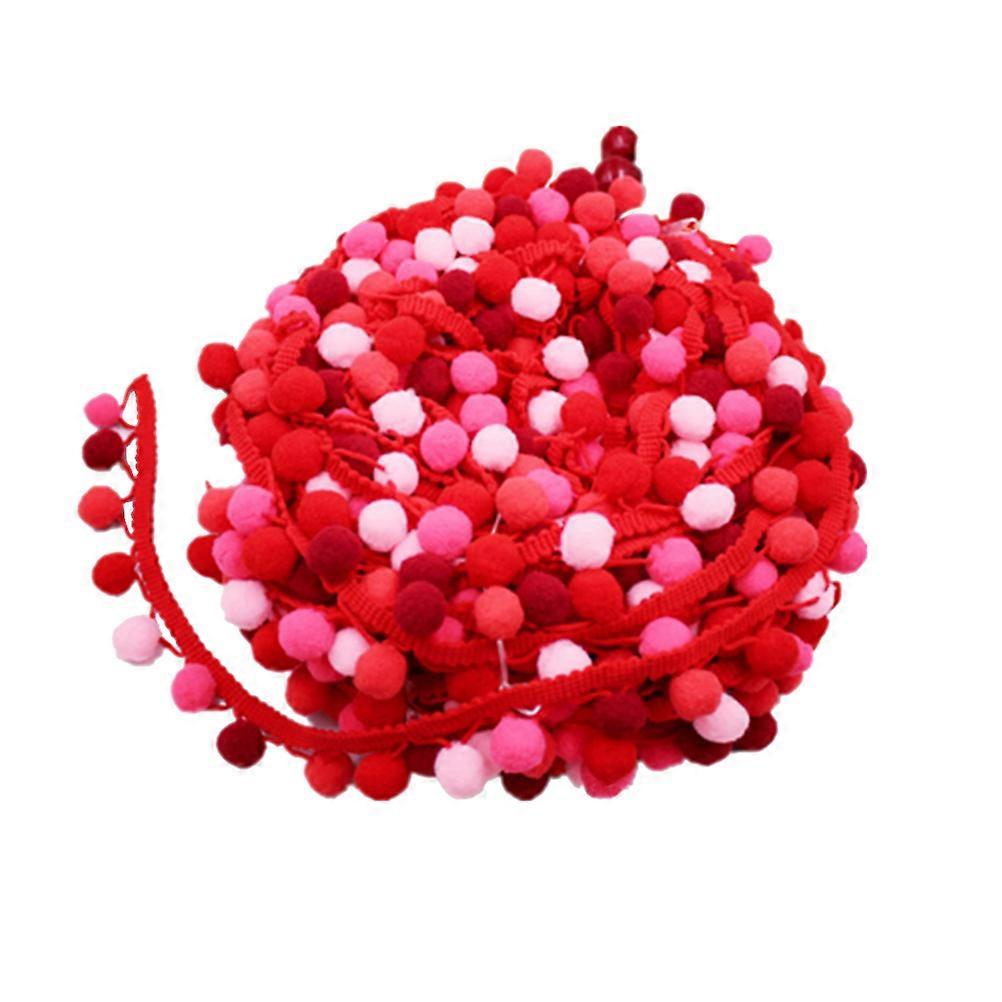 DIY Craft Trim Gradient Color Ball Lace for Maternity Wear Kids Clothes Home Textile Decoration 1Pack