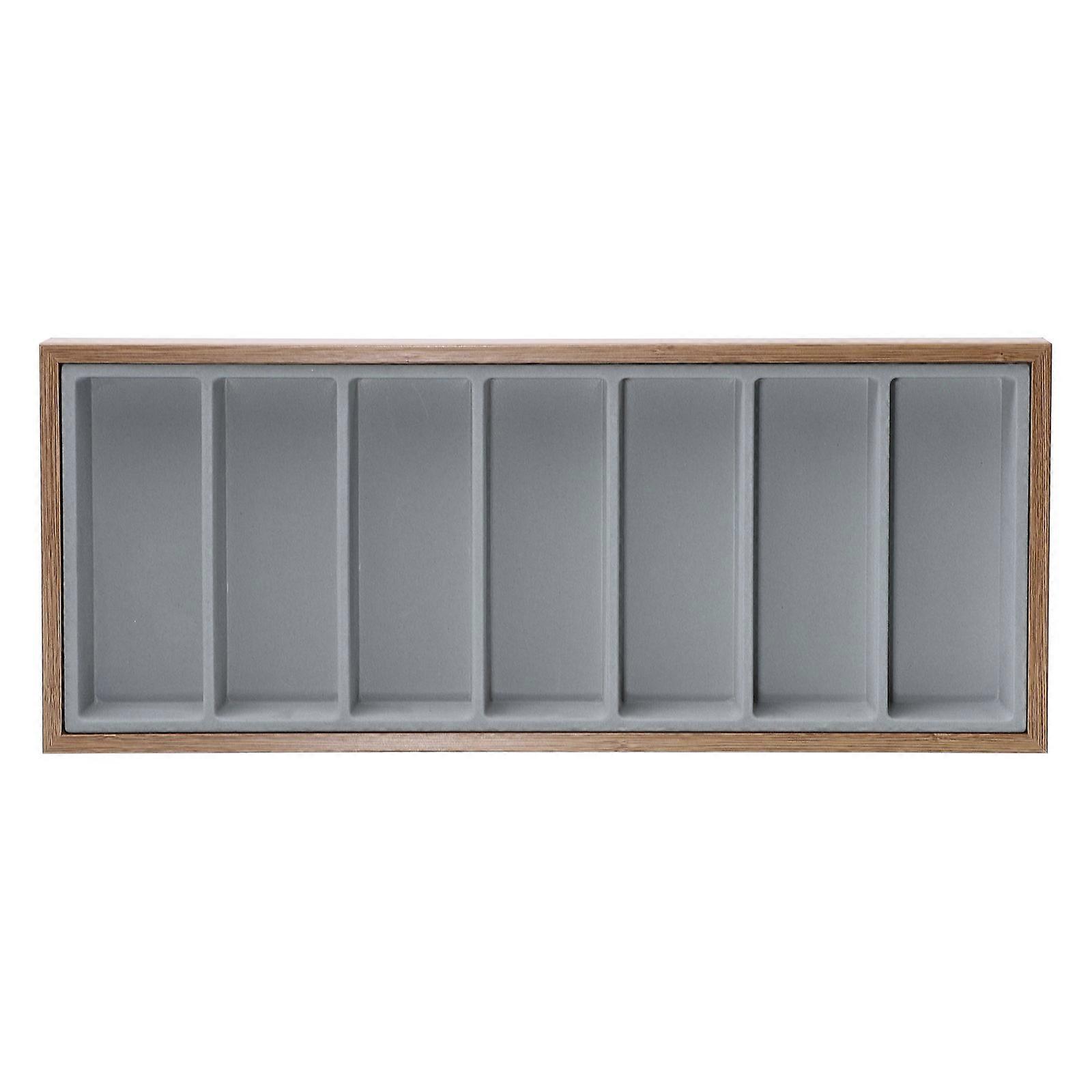 Glasses Organizer Tray Rectangular Shape Synthetic Material Store Display 46.5x19.3cm 1Pcs