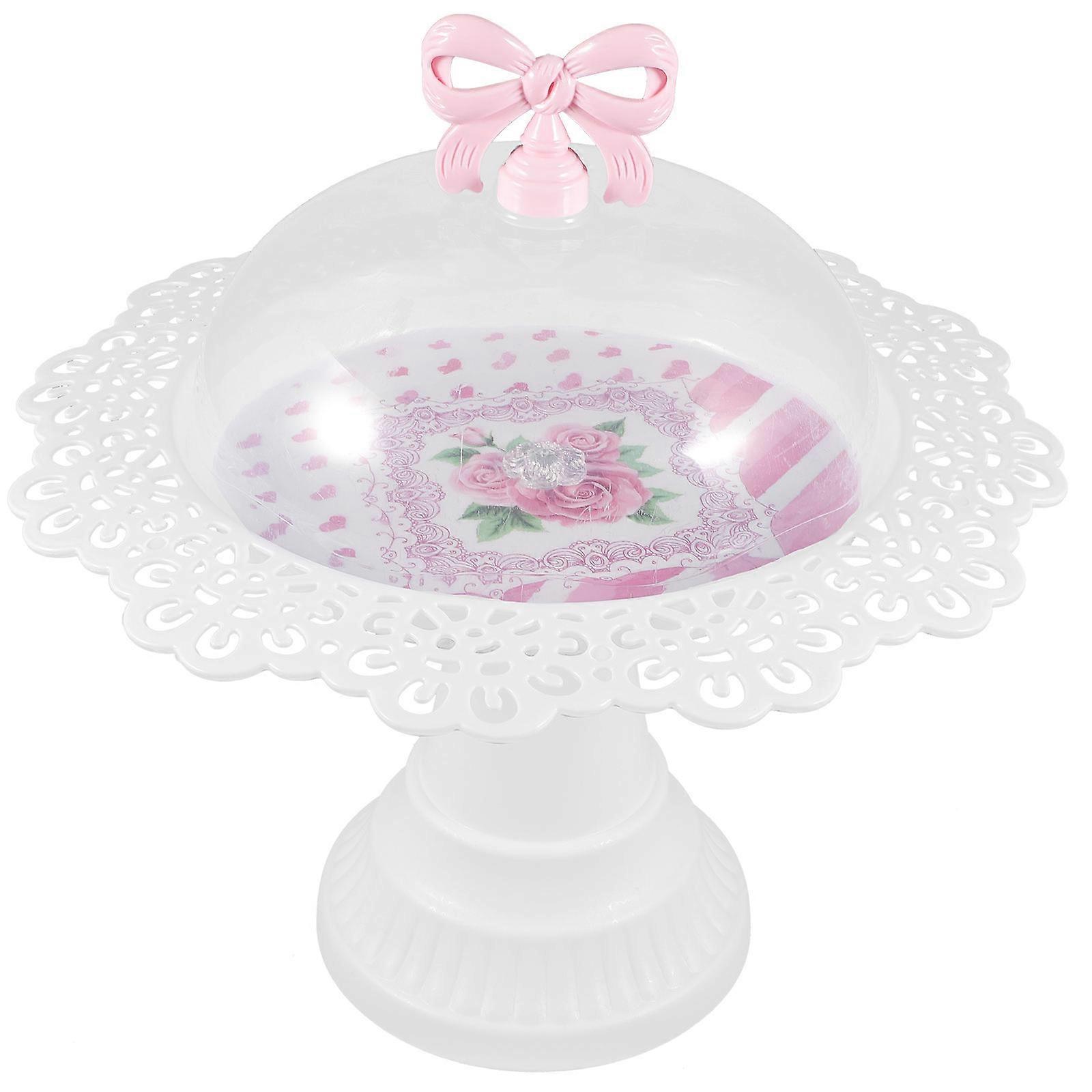 Party Cake Tray Cupcake Stand Decorative Cake Stand Square PP Design 32x32x33cm 1Pack