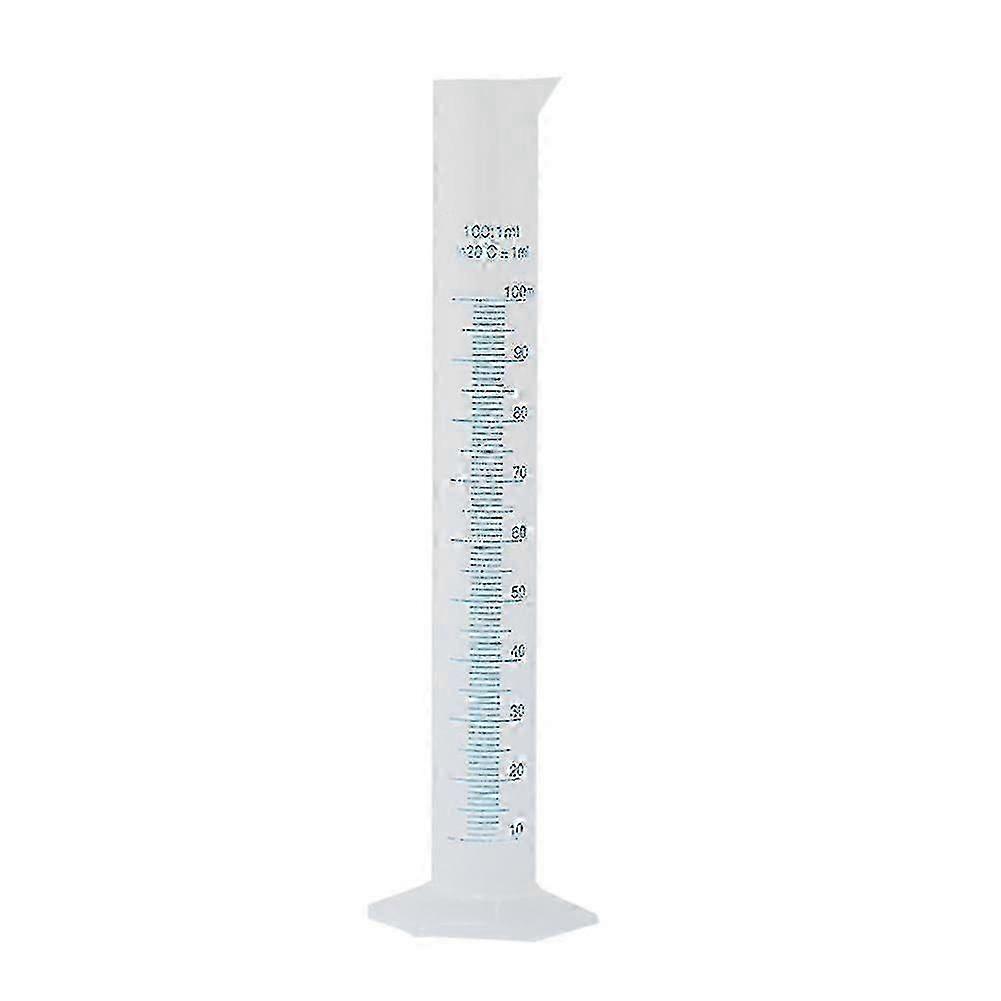 3 x 100ml Plastic Graduated Measuring Cylinder with Scale Chemistry Laboratory Tool hwy