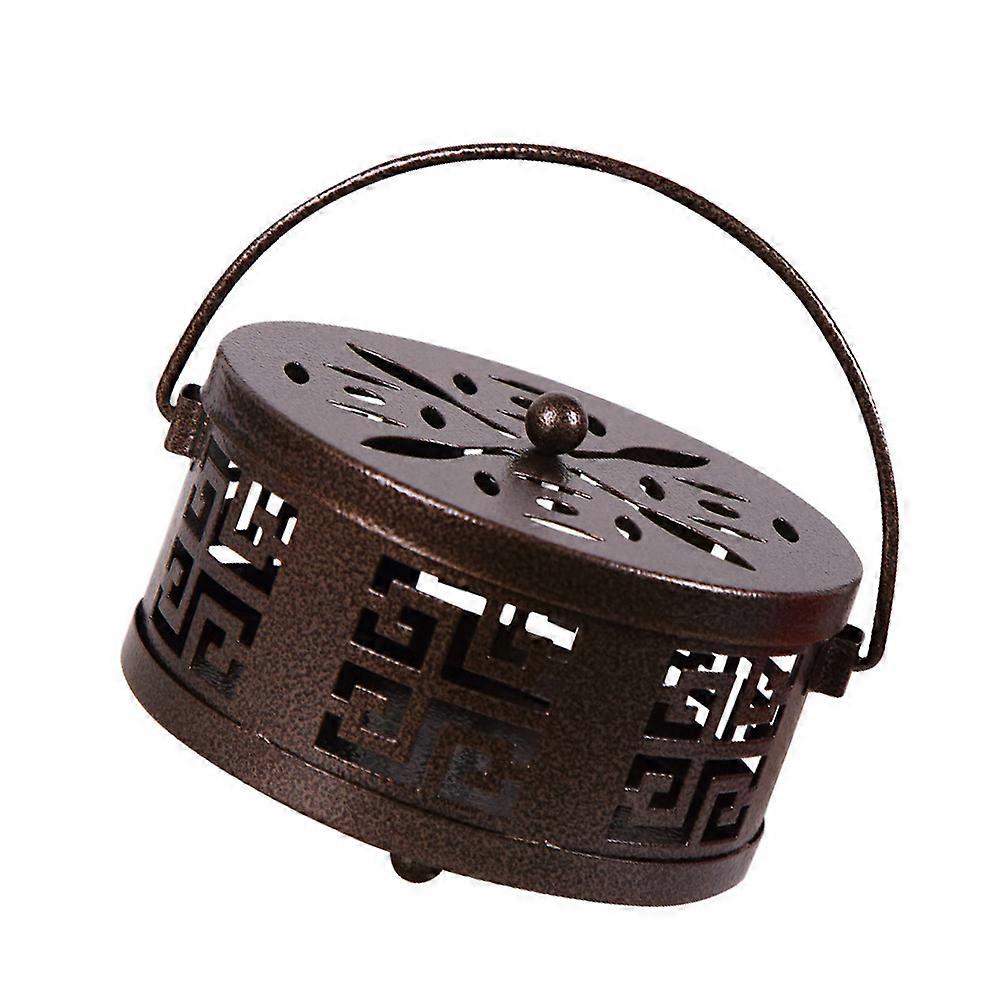 Smoke Spreading Iron Holder Retro Hollow Design for Patio Outdoor Use 1Pcs