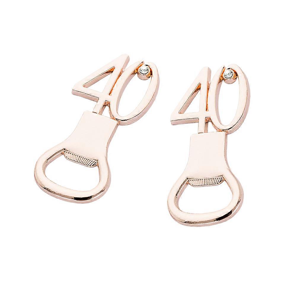 Ergonomic Bottle Opener Multi Function Number Shaped Hexagonal Opener Party Metal 8.5*4cm 2Pcs