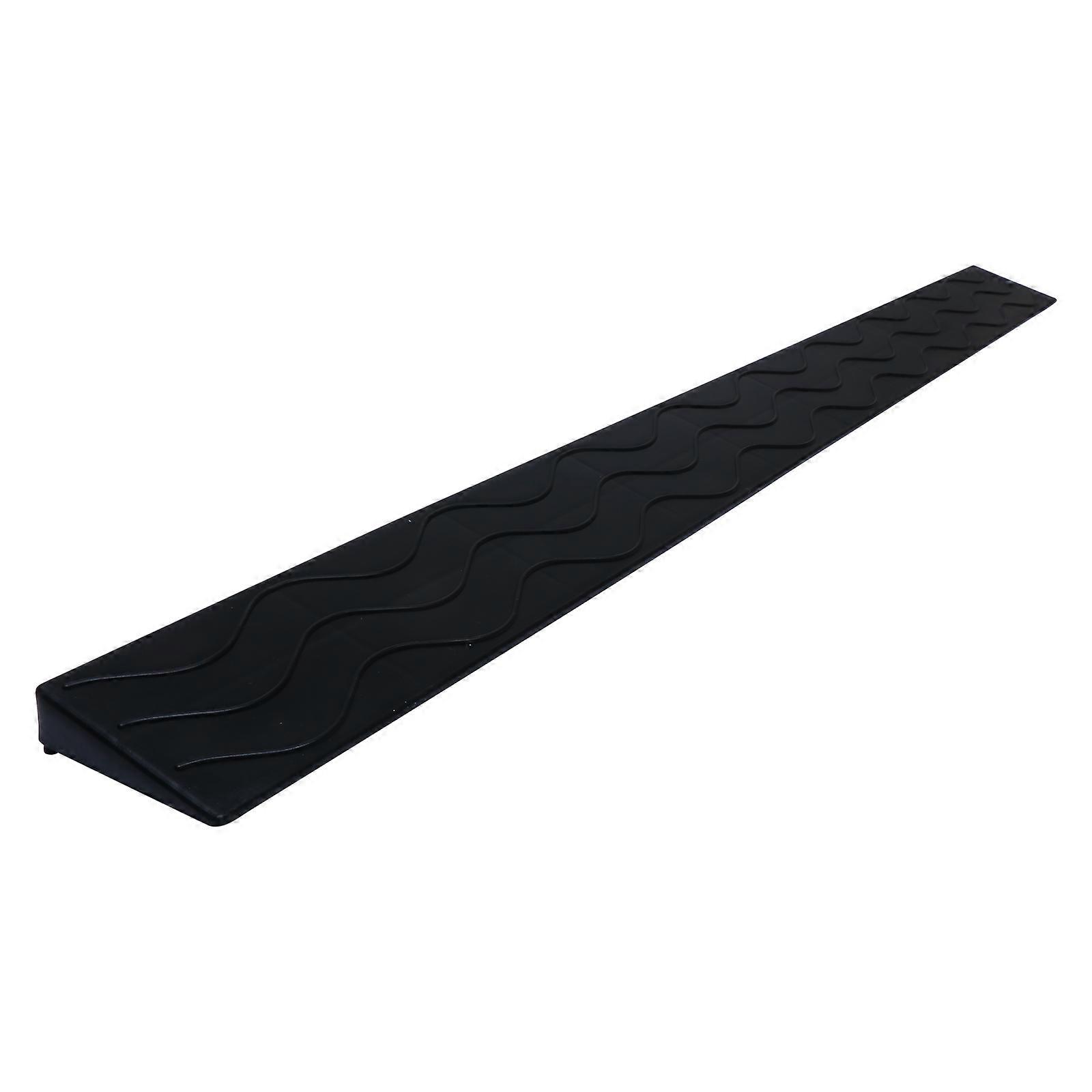 Doorway Ramps Robot Ramp Mat Home Users Step Transition 100X8X2CM Black 1Pcs