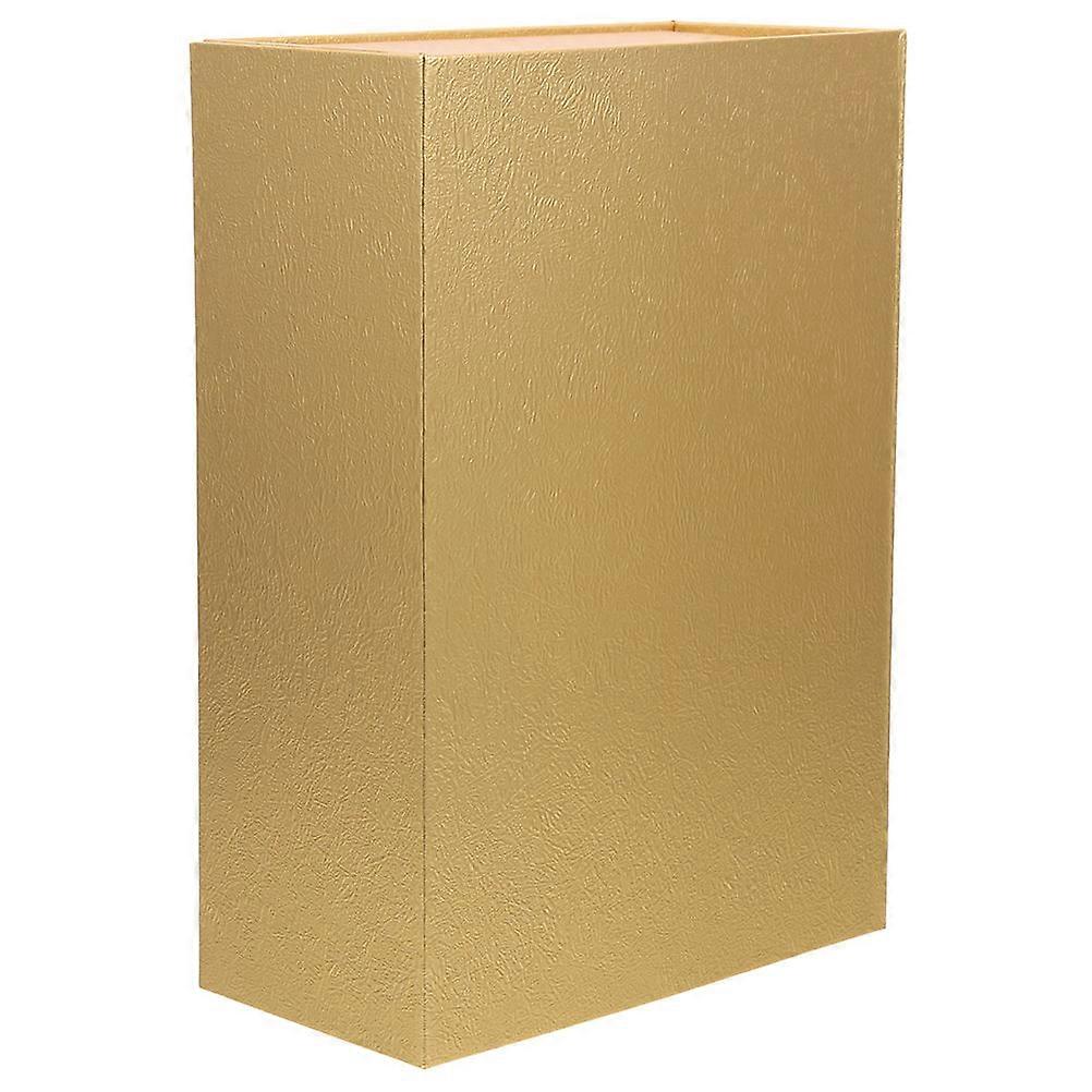 Candy Boxes Rectangular Shape present Box Paperboard Box Golden 30X20X8CM Collapsible Magnetic Closure 1Pcs