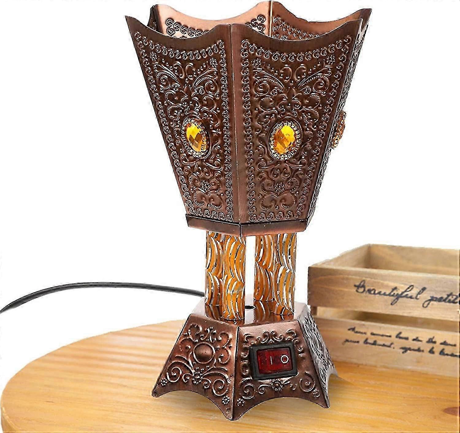 مبخرة كهربائية معدنية ، حاوية بخور عربية عتيقة ، حاملات بخور ، مبخرة ريترو أو يوجا تأمل