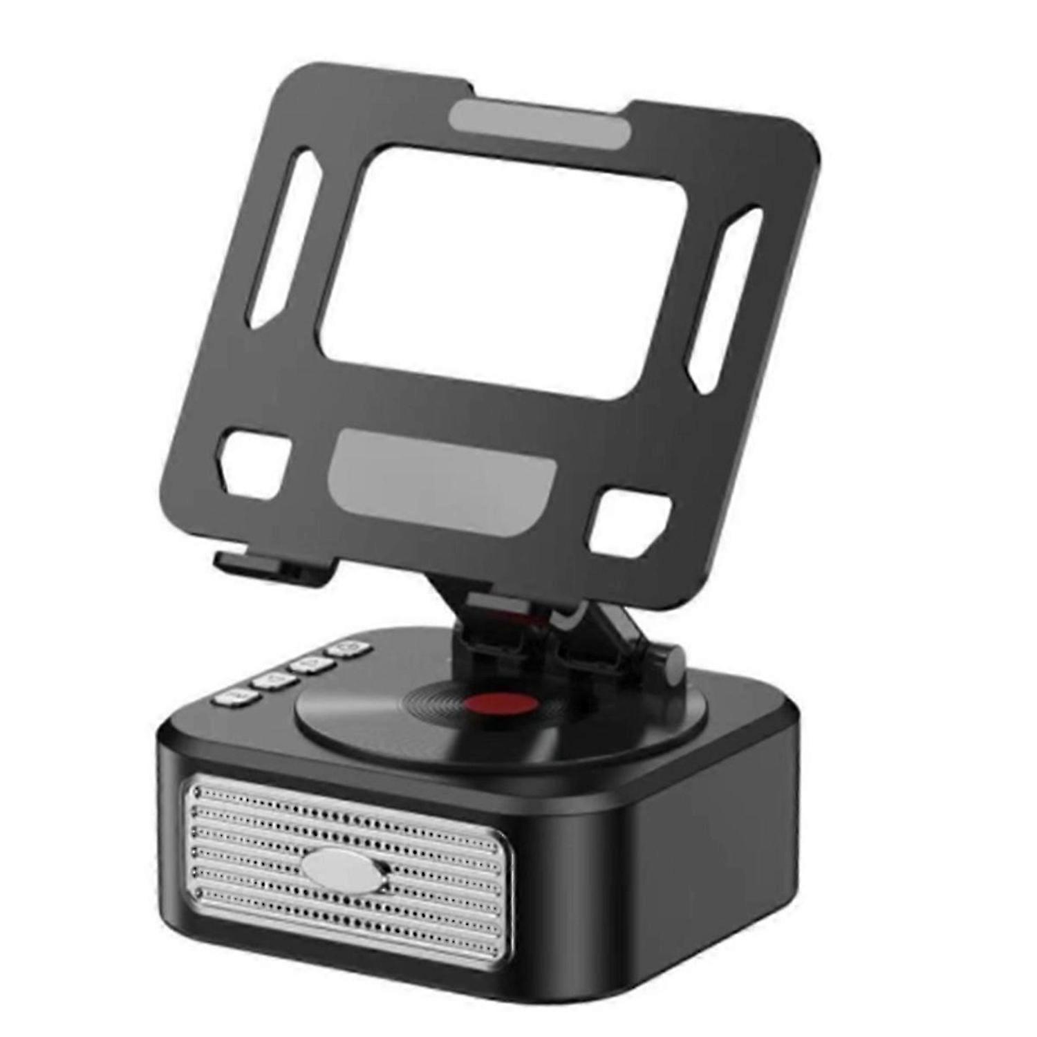 Foldable Desk Tablet Stand Holder Table Smartphone Mount with Wireless Bluetooth Speaker Stereo USB