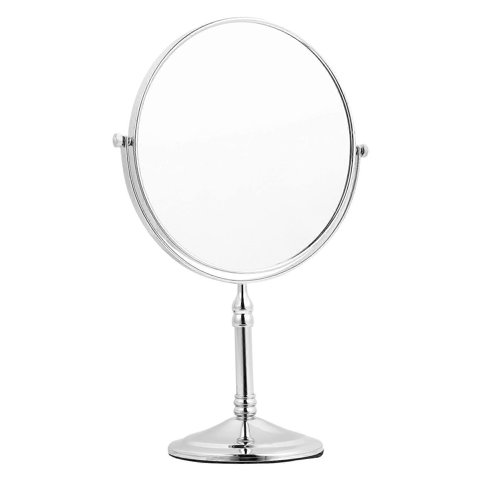 Double Sided Makeup Mirror with Magnification Swivel Design for Home and Travel Elegant Tabletop Cosmetic Mirror