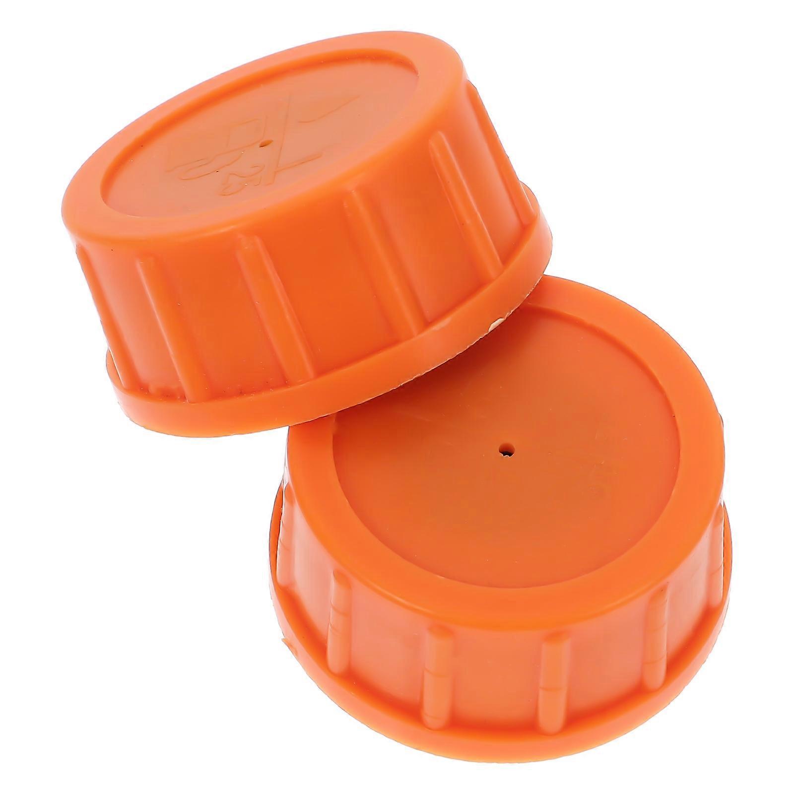 Lawn Mower Gas Cap with Rubber Gasket for Small Engines 2Pcs Replacement