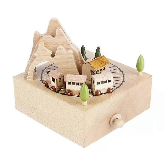 カルーセルオルゴール木製オルゴールボックス漫画オルゴール子供のためのクリスマスバースデープレゼント