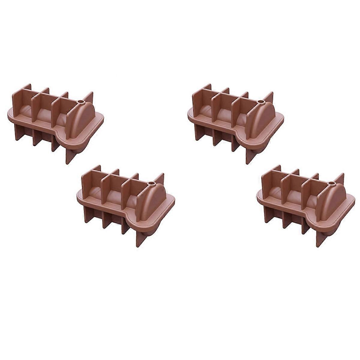 4PC Ice Square Silicone Ice Molds for Ice Chilling Whiskey, Cocktails