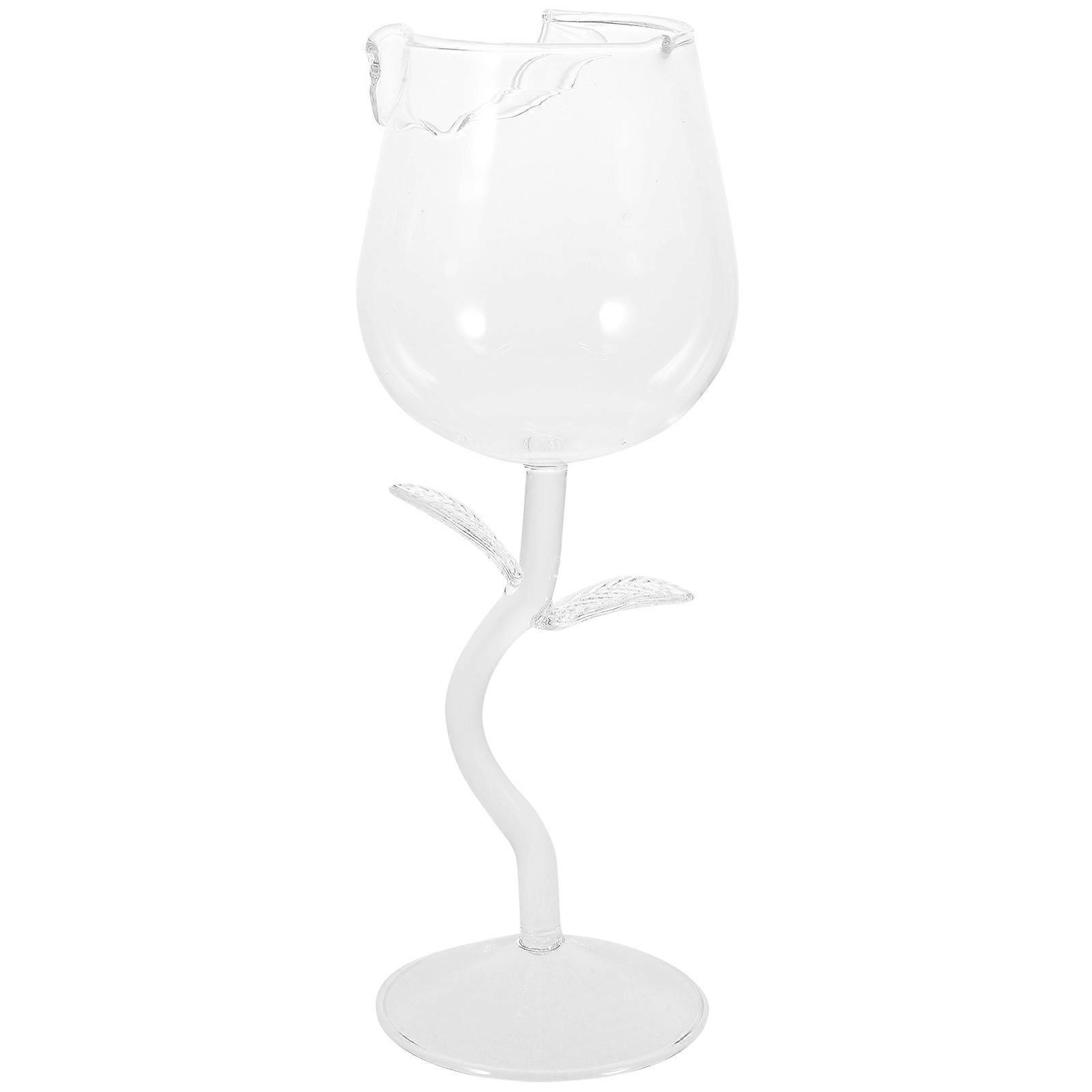 Goblet Glasses Red Wine Glassware Elegant Drinking 280ml 1Pcs