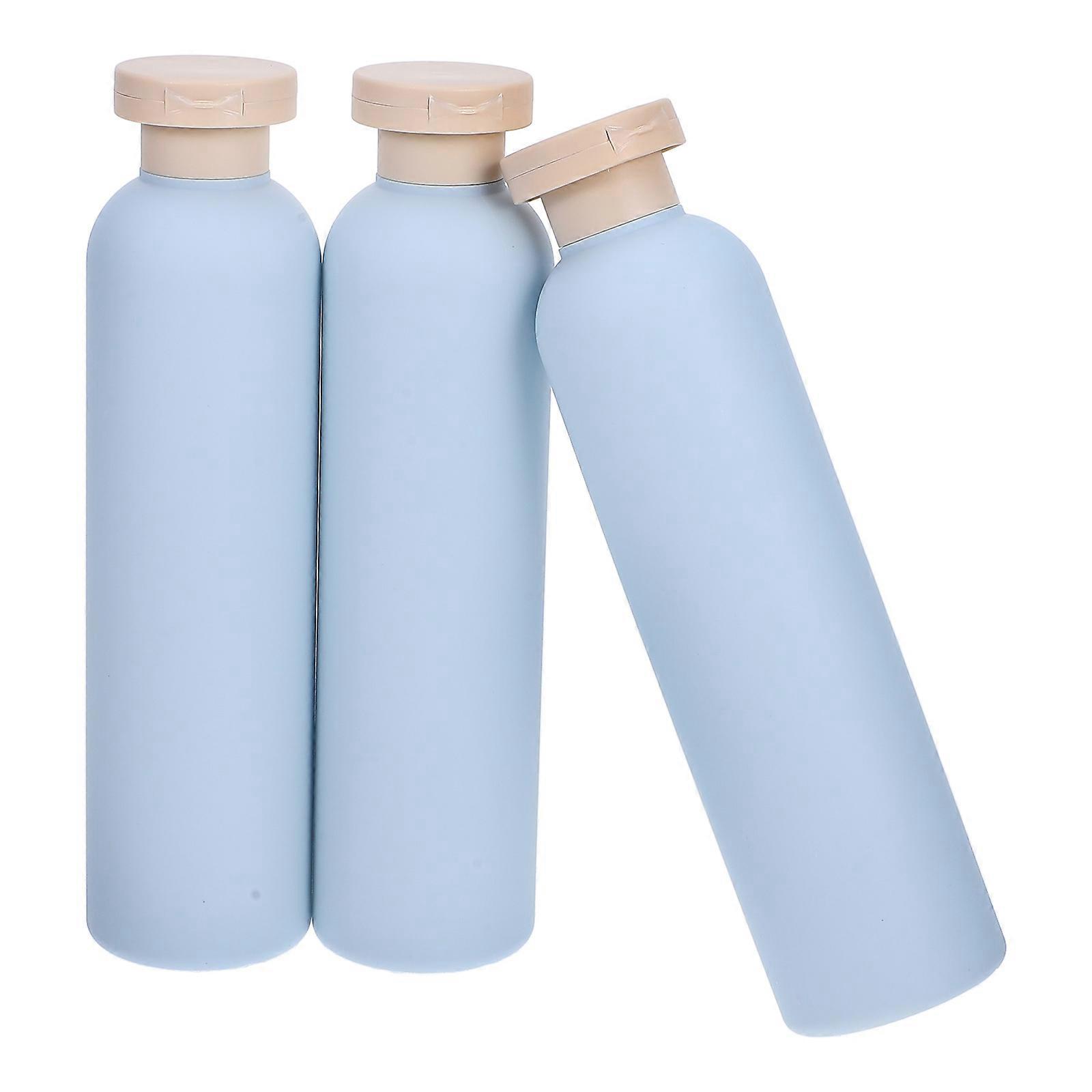 Plastic Shampoo Bottles Refillable Empty Lotion Containers Dispensing Control Everyday Use 260ml 3Pcs