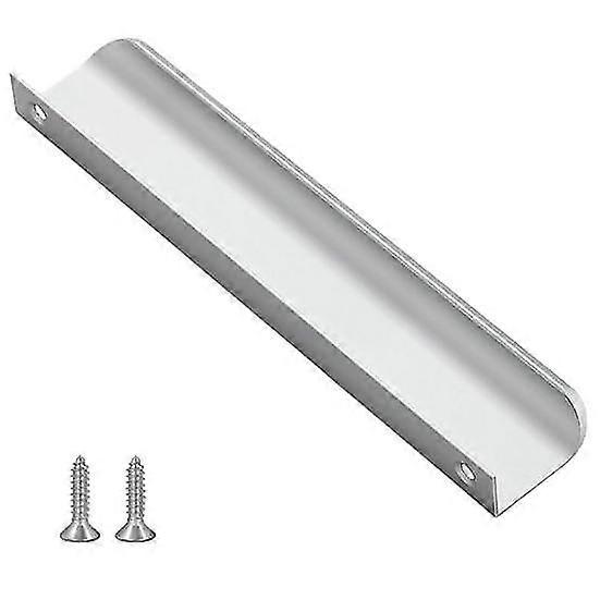 Finger Pull Cabinet Handle Rustproof Polished Surface Rounded Edge Concealed