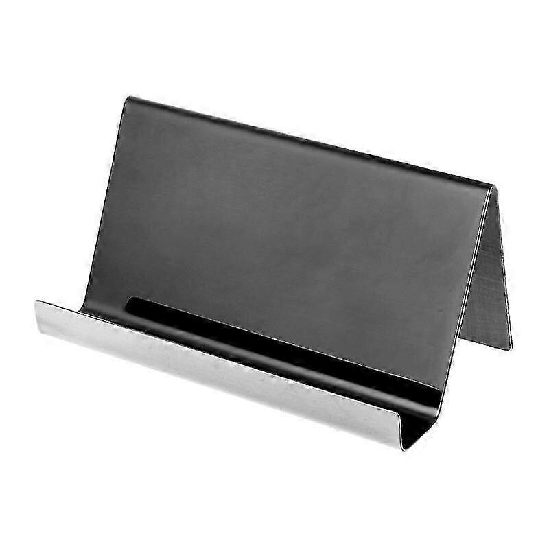High-End Stainless Steel Business Card Holder Display Stand Desktop Organizer in 4 Colors for Office