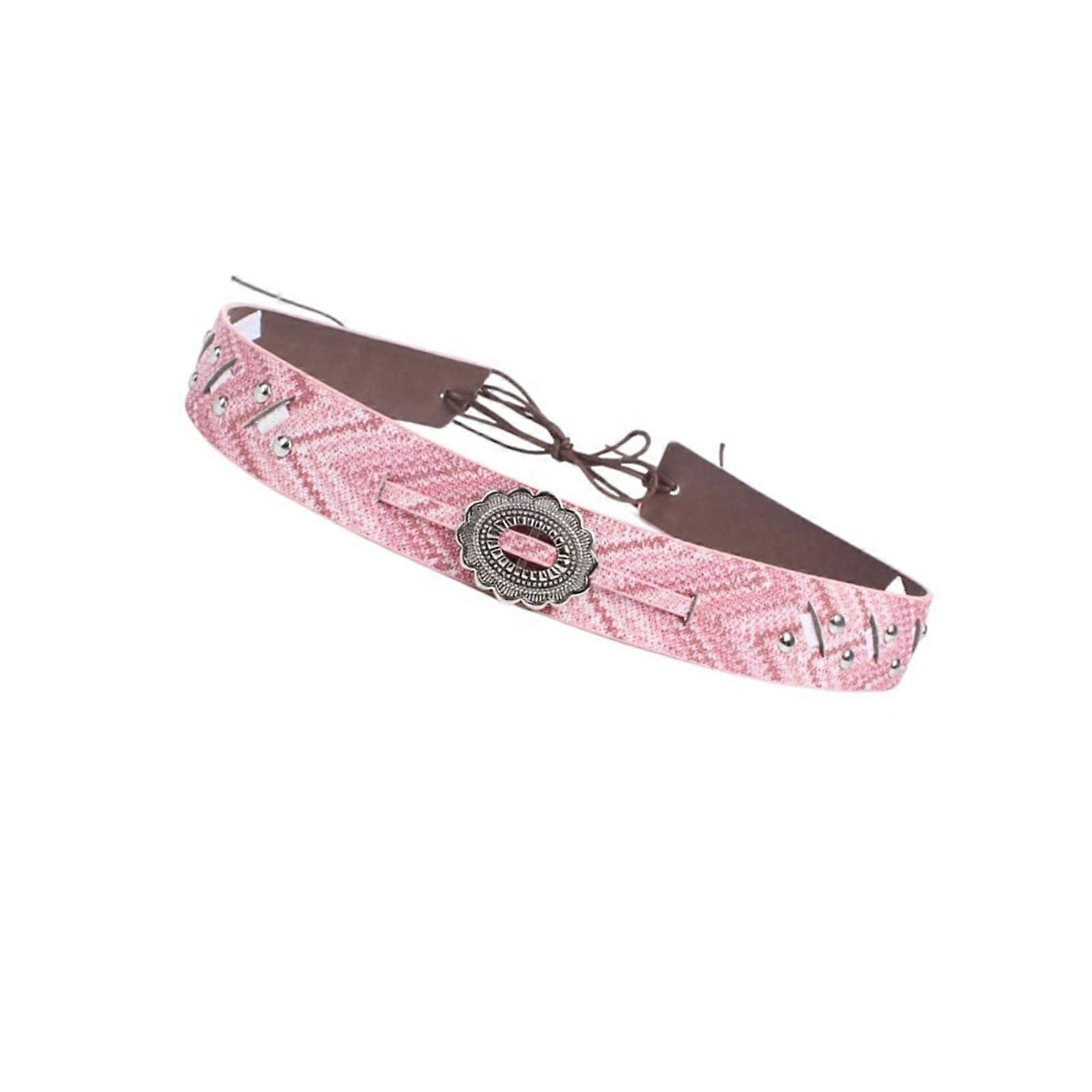 Elegant Embossed Multi-Purpose Belt Headband for Women and Men, Handmade Fashion Hair Accessories, Adjustable Size, Versatile Style