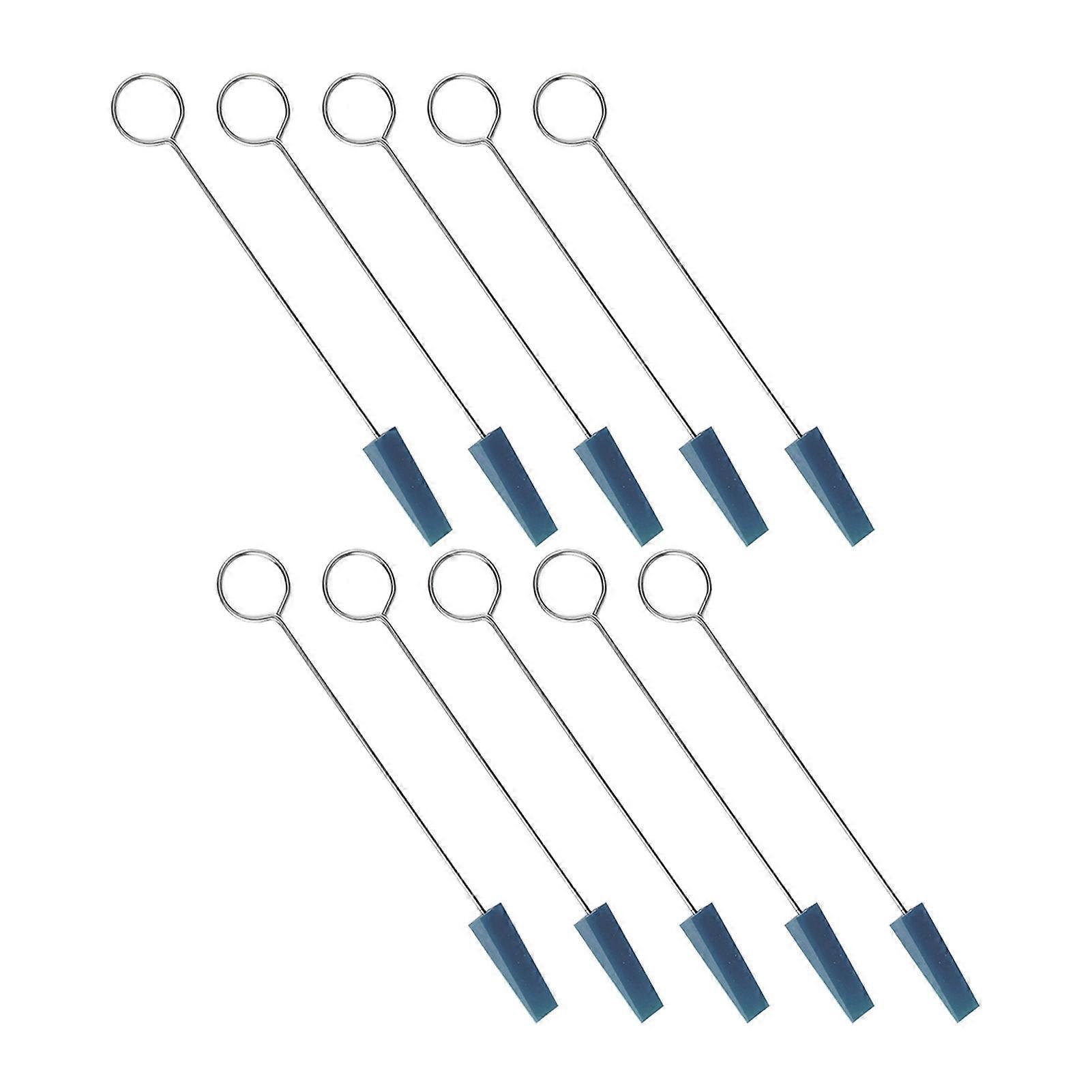 10PCS Piano Tuning Mutes Metal Handle Triangular Rubber Fixing Tool Musical Instrument Maintenance Kit 