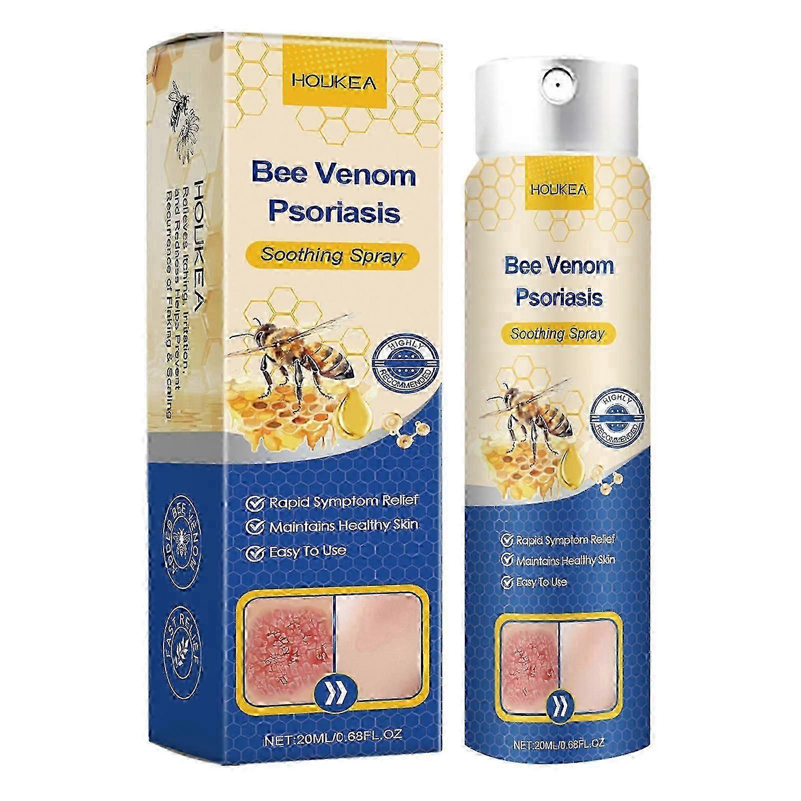 2025 Bee-venom Psoriasises טיפול נגד גירוד הקלה על תסמינים מרובים לכל סוגי העור