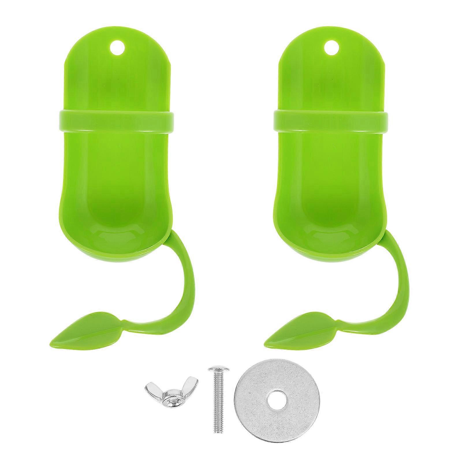 2 Pcs Parrot Food Storage Vegetable Fruit Holder Parrot Cuttlefish Bone Stand